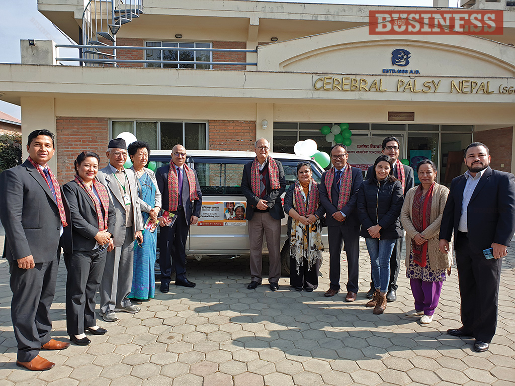 Everest Bank donates school van to SGCP