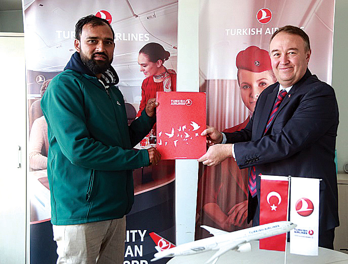 Turkish Airlines Nepal signs agreement with Nepal Sports Journalist Forum as the Airline Partner of the Pulsar Sports Award 2076