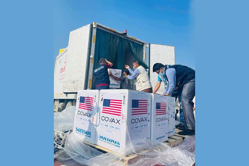 100,620 doses of Pfizer vaccine donated by US arrive in Nepal