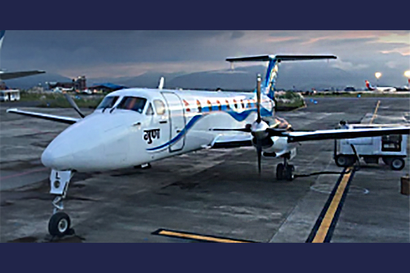 Guna Airlines operates Kathmandu-Surkhet flights