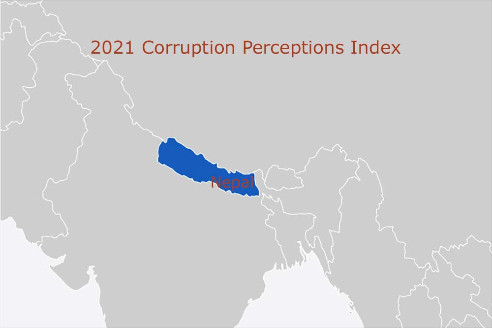 Nepal ranked 117th with 33 points in 2021 Corruption Perceptions Index