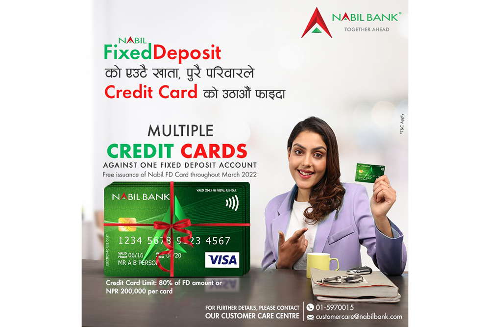 Nabil Bank launches ‘Nabil FD Card’ on occasion of Int&#8217;l Women’s Day