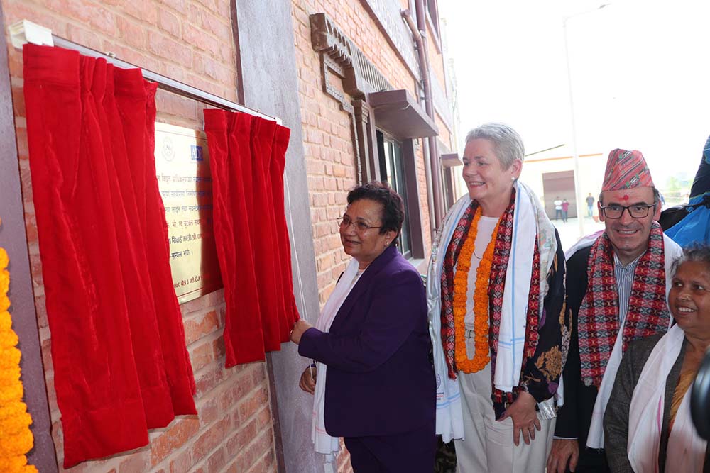 Minister Bhusal inaugurates Motipur substation, inspects two others