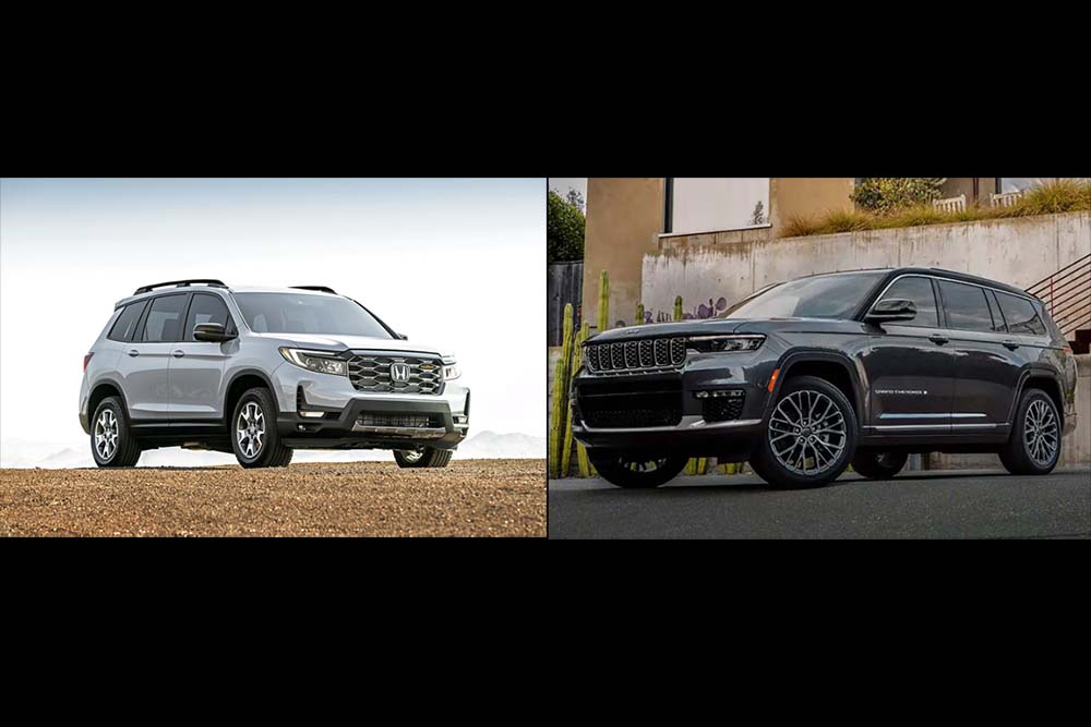 Edmunds: 2022 Honda Passport vs Jeep Grand Cherokee