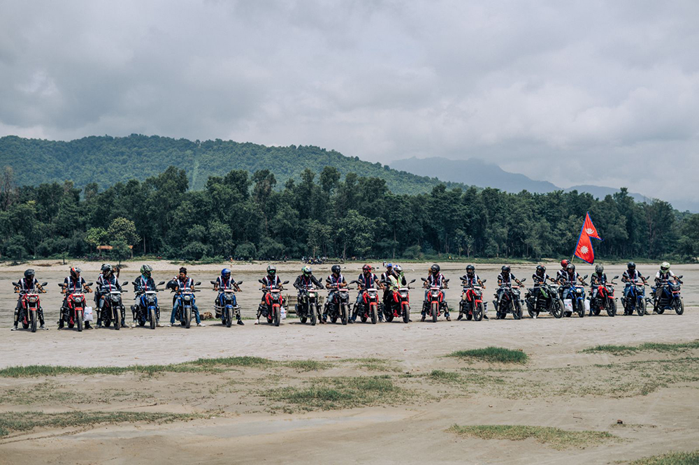 TVS organises AOG Ride with 40 participants in Narayani