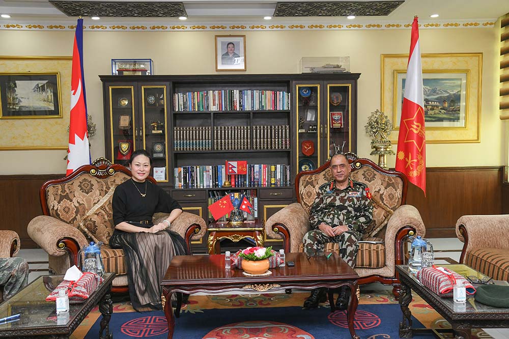 Chinese Ambassador Hou pays farewell call on CoAS Sharma