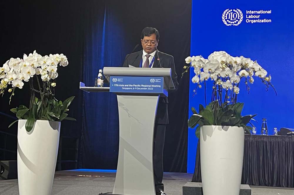 Employers’ Council Chair Sanghai urges ILO to take initiatives for labour market stability