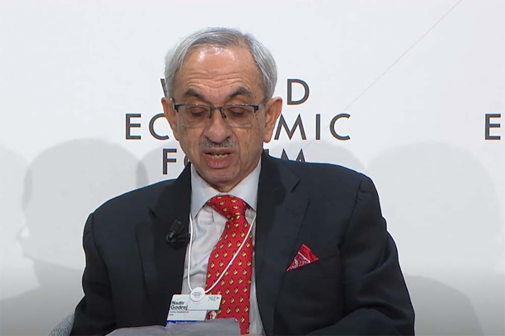 Godrej Chairman presents poem at World Economic Forum panel session