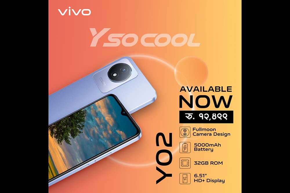 vivo Y02 launched in Nepal; priced at Rs 12,499