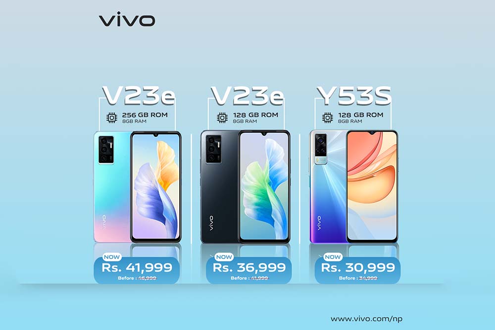 vivo drops price of V23e, Y53s models