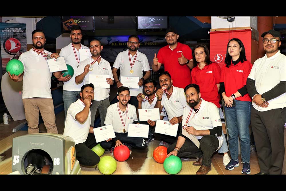 Turkish Airlines holds bowling tournament for travel agencies in Kathmandu