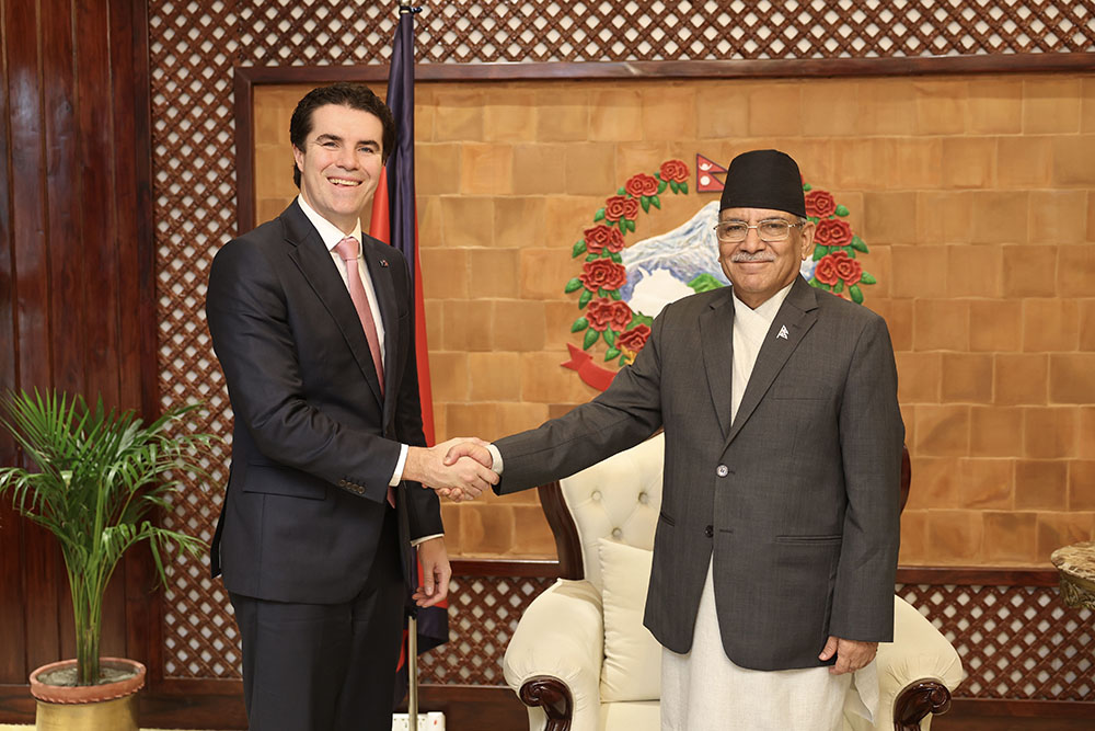 Visiting Australian assistant foreign minister calls on PM Dahal