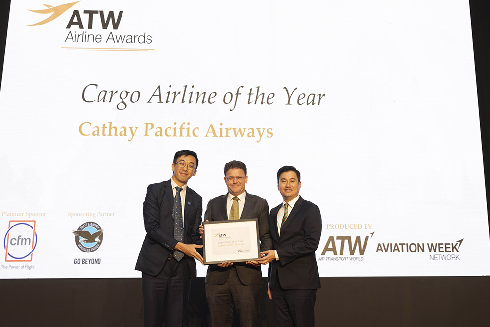 Cathay Cargo awarded &#8216;Cargo Airline of the Year&#8217; accolade at ATW’s 49th AAIAW