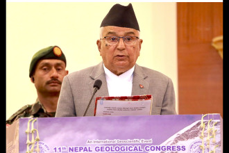 Prez Paudel inaugurates 11th Nepal Geological Congress