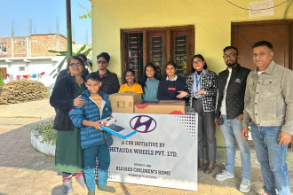 Hetauda Wheels, Hyundai donate computer to support children's education