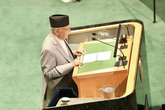 79th UNGA: PM Oli calls for climate financing, poverty alleviation