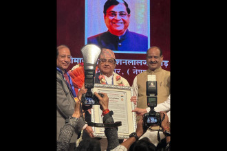 Kishan Lal Dugar honoured with 'Jain Samaj Ratna' award 