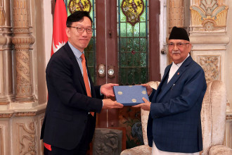 South Korean ambassador calls on PM Oli