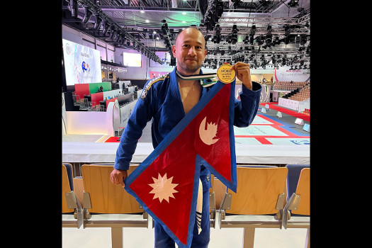 Nepal's Ajaya Joshi wins gold at World Amateur Jiu-Jitsu Championship in UAE