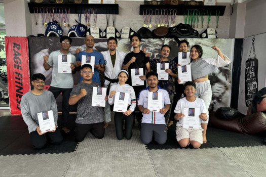 Rage Fitness concludes beginner-level training in BJJ self-defence techniques for Media9 team