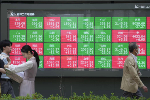 Stock market today: Asian shares mostly decline after Nasdaq ticks to a record high