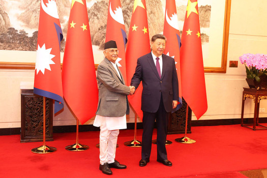 PM Oli calls on Chinese President Xi Jinping