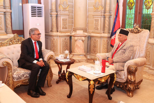 Bangladesh Ambassador pays farewell call on PM Oli