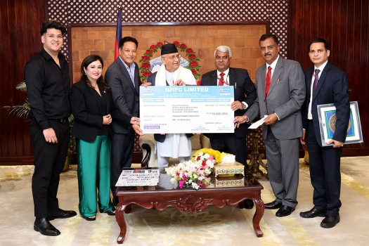 Hydropower companies, financial institutions donate to disaster relief fund