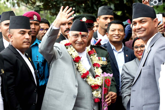 PM Oli assumes office as Nepal's 45th Prime Minister