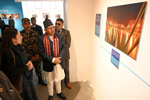 Speaker Ghimire visits photo exhibition on Nepal-ADB cooperation