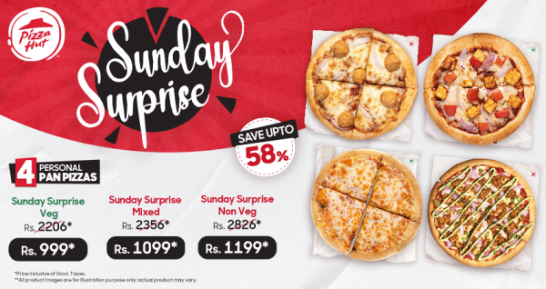 Sunday Surprise: Pizza Hut unveils exciting offer on '4 Personal Pan Pizzas'