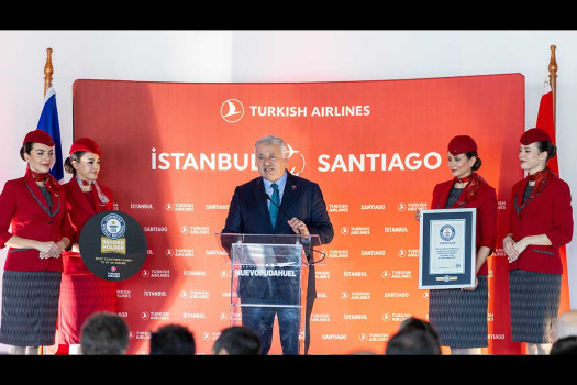 Turkish Airlines launches flights to Santiago, expanding in the Americas