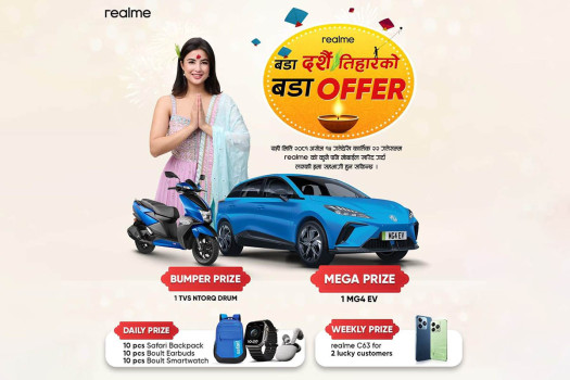 realme to announce winners of 'Mega Dashain-Tihar, Mega Offer' campaign