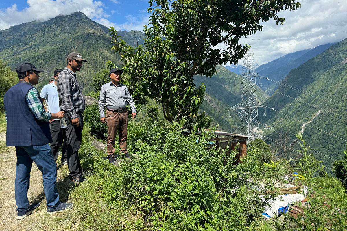 Chilime-Trishuli 220kV transmission line nears completion ahead of Dashain