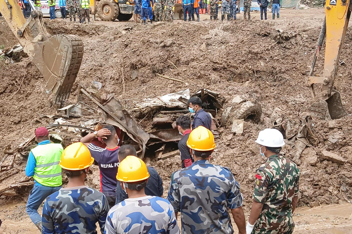 Dhading Jhyaplekhola Landslide: 35 bodies retrieved, more expected to be found