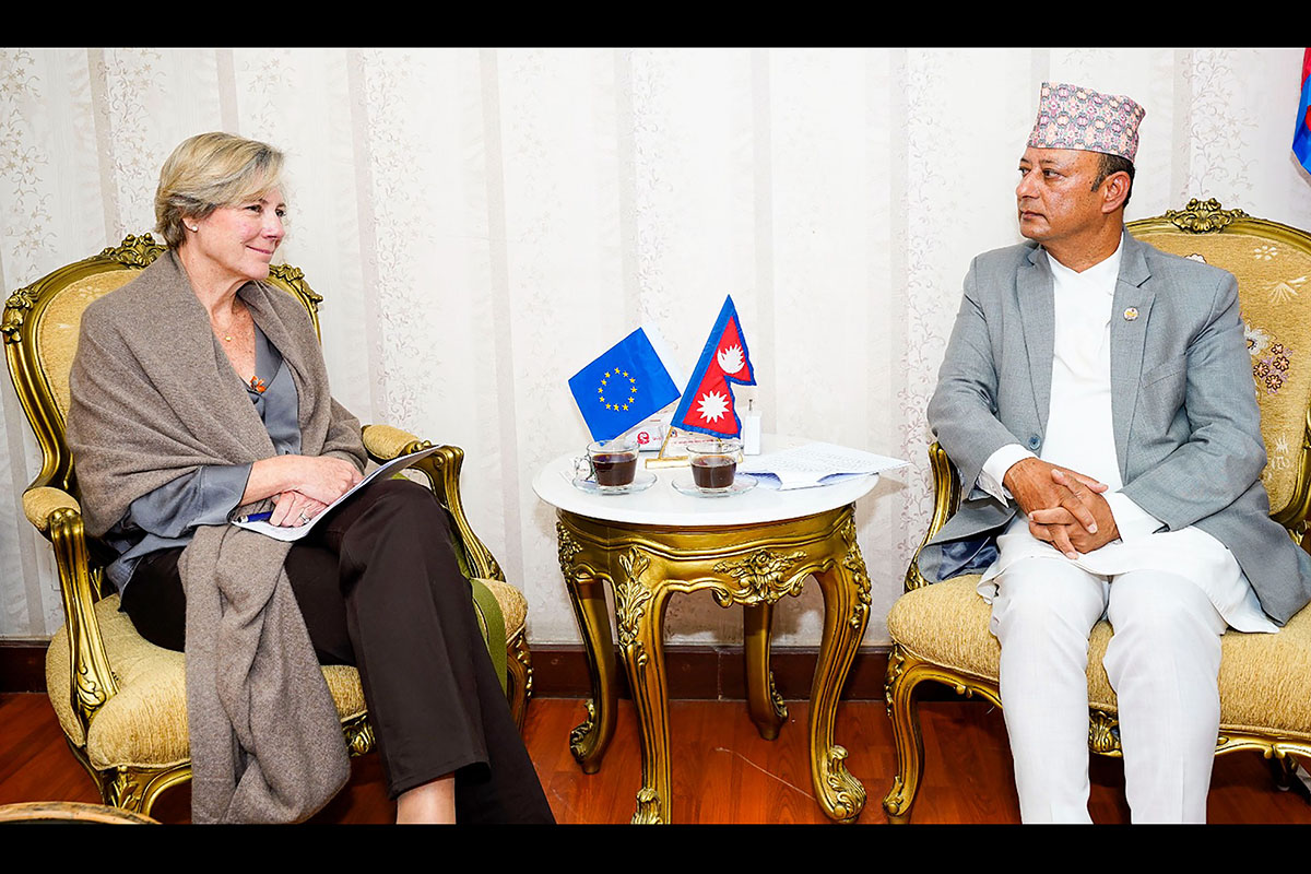 EU ambassador meets Minister Khadka, discusses cooperation in climate response