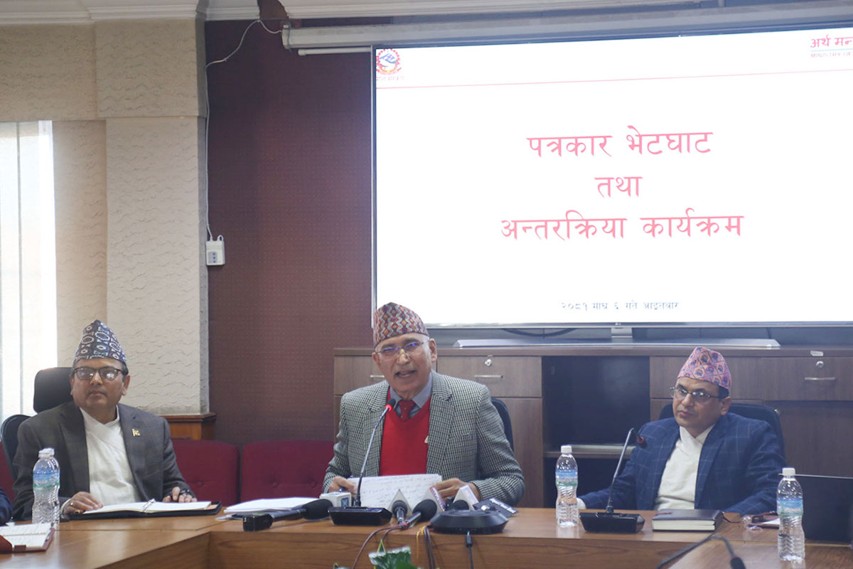 Country's economy improving with reform efforts: Finance Minister Paudel