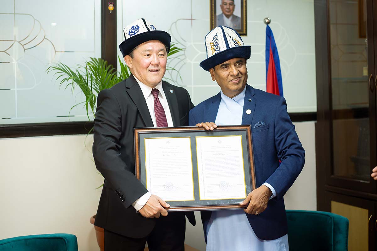NICCI Secretary General Sharma appointed Honorary Consul of  Kyrgyzstan to Nepal
