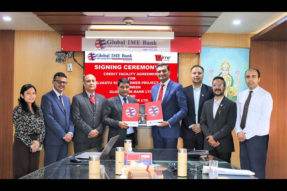 Global IME Bank, Prime Power sign credit agreement for solar project