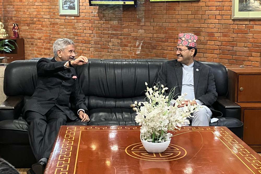 Indian External Affairs Minister Jaishankar arrives in Kathmandu