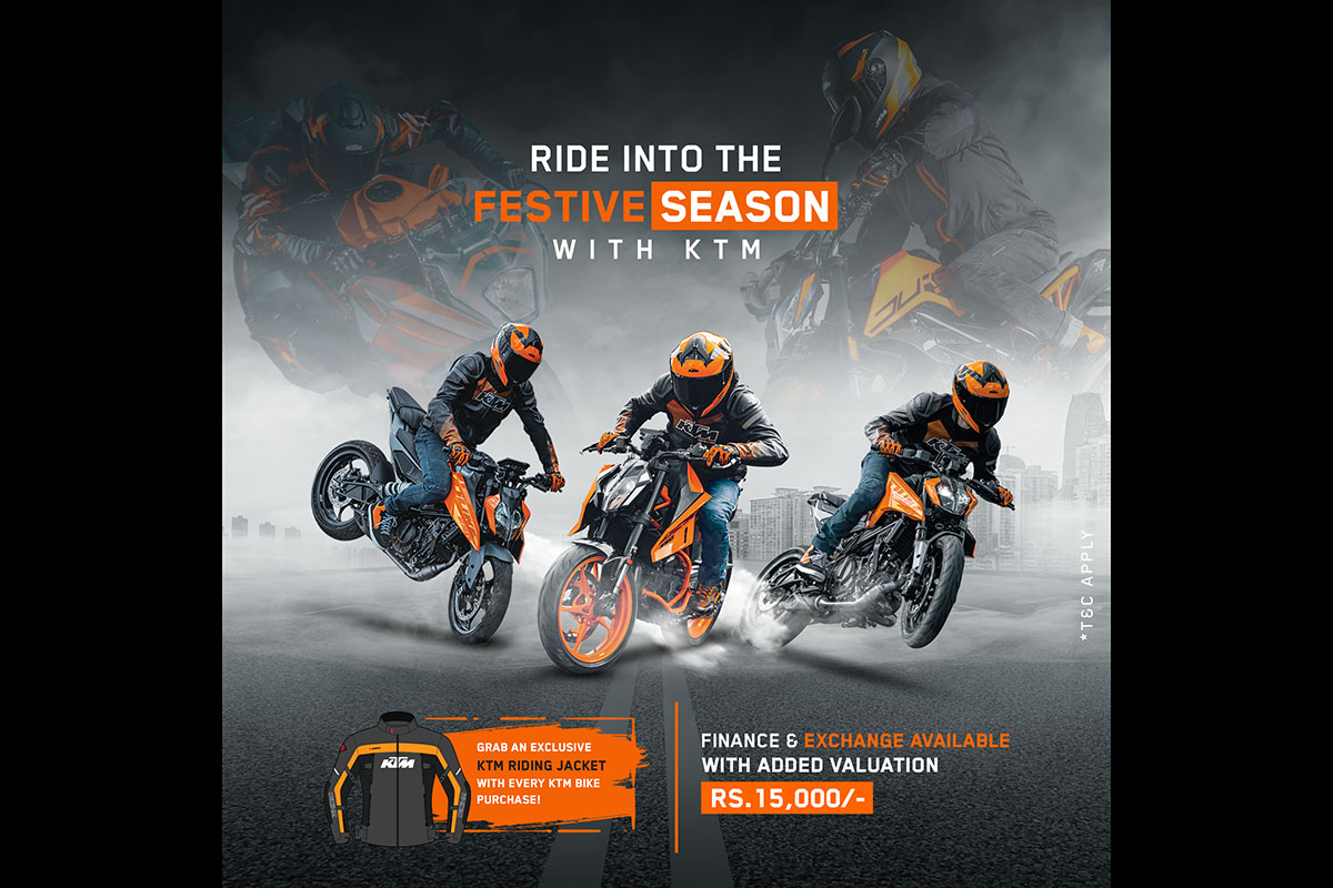 KTM Nepal offers riding jacket with every bike purchase for Dashain, Tihar