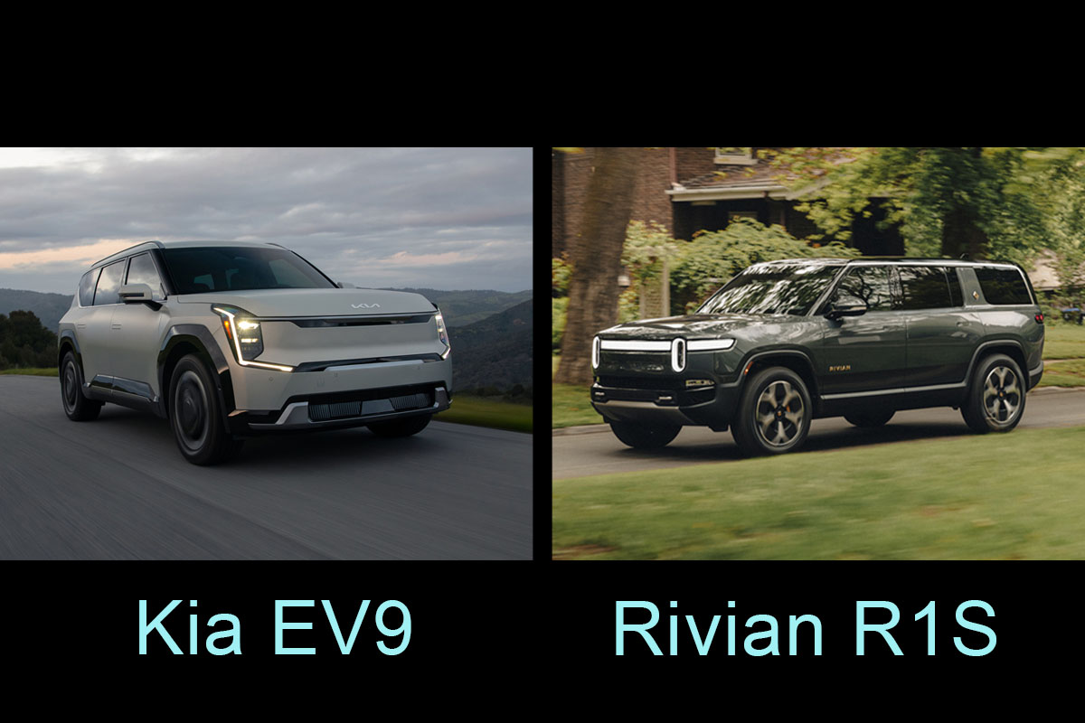 Edmunds: Which three-row EV is best, Kia EV9 or Rivian R1S?