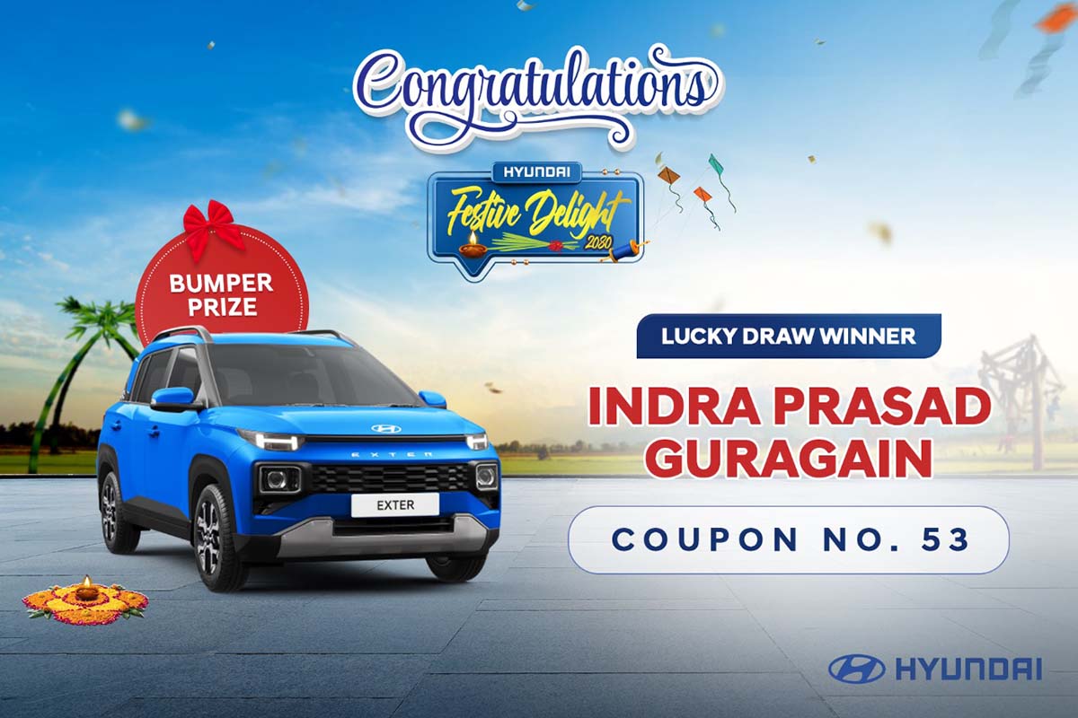 Laxmi Intercontinental announces lucky draw winner for 'Hyundai Festive Delight 2080'