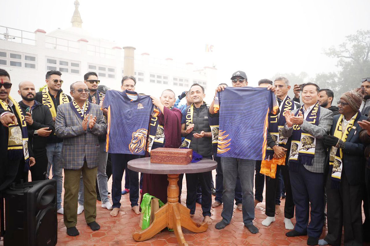 Lumbini Lions unveil new jersey for Nepal Premier League