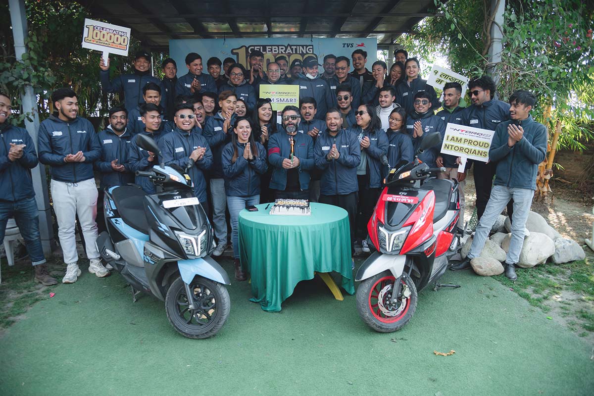 Jagdamba Motors organises NOG ride in celebration of 1 lakh TVS NTORQ scooters sold