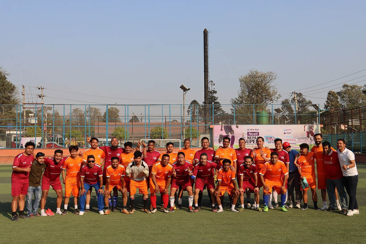 Ncell organises friendly football match ahead of NSL