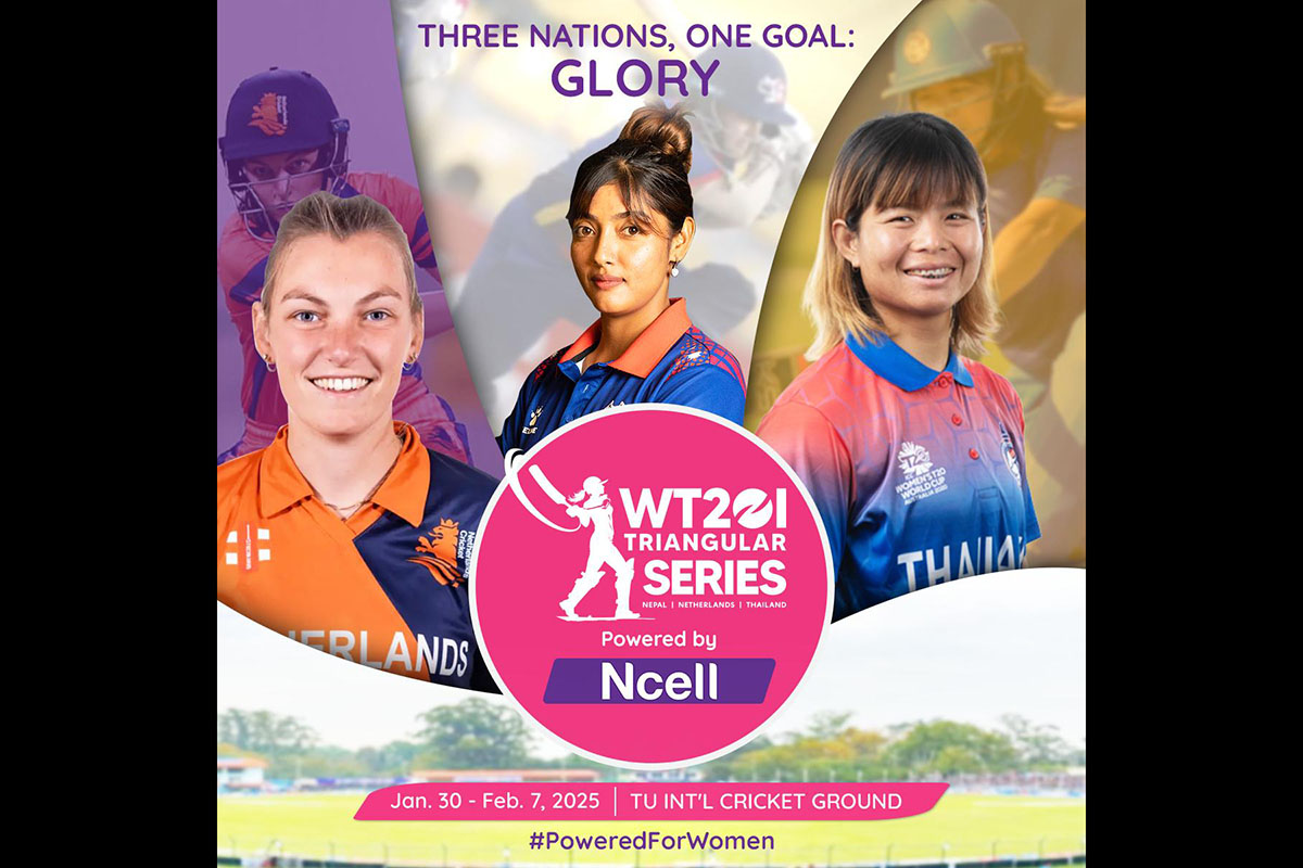 Ncell backs WT20I triangular series to support women's cricket