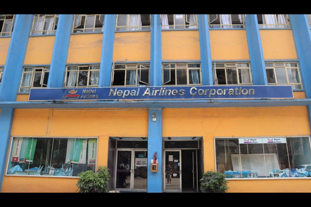 Nepal Airlines' domestic flight service halted