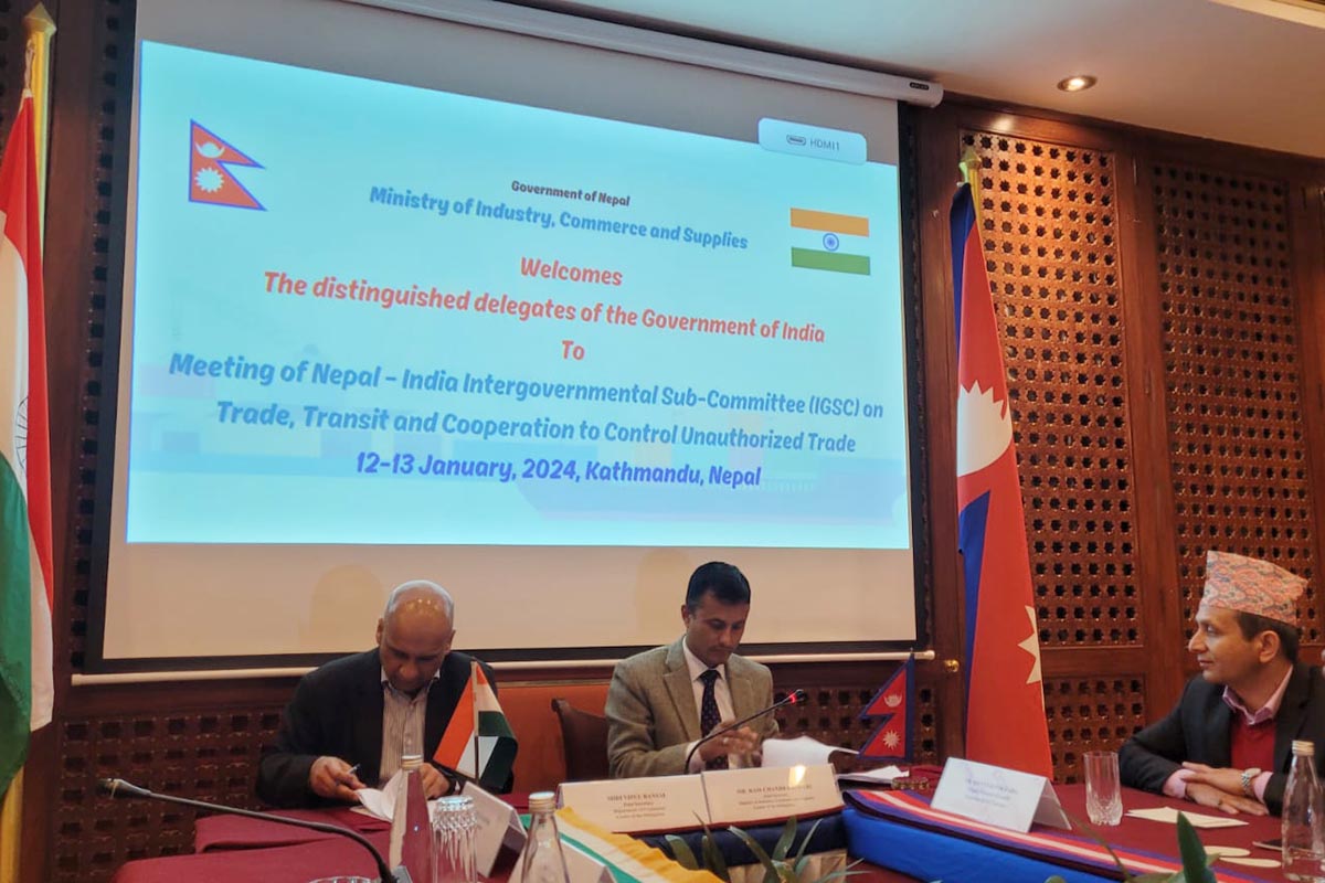 Nepal-India IGSC meet discusses ways for mutual market access for medicinal goods