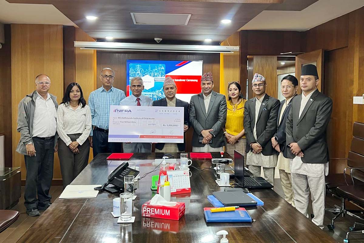 Nepal Infrastructure Bank donates Rs 5m to KIOCH